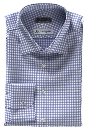 THOMAS MASON ブルー ギンガムチェック(TMS86987)