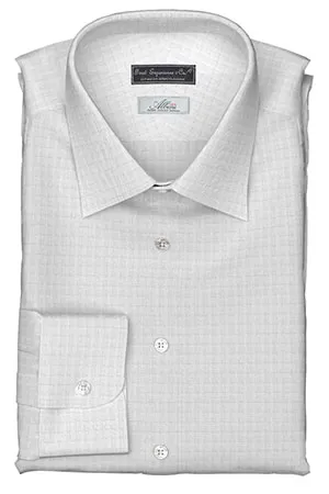 ALBINI WHITE DOBBY CHECK(PN-Y87613)