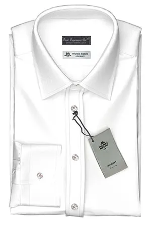 Thomas Mason Journey 120/2Ply White Twill(NP-TMS87796)