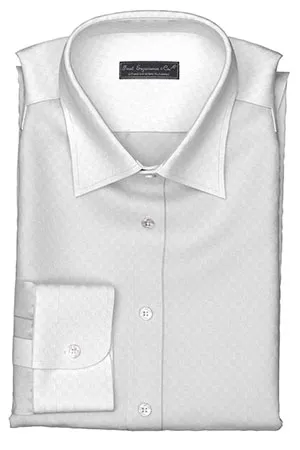 Wrinkle Free ホワイト チェッカードビー(TY89730)