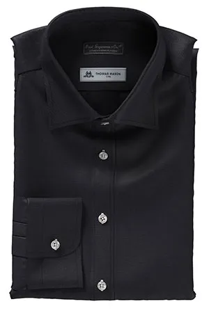 THOMAS MASON ブラック ロイヤルツイル(TMS95449)