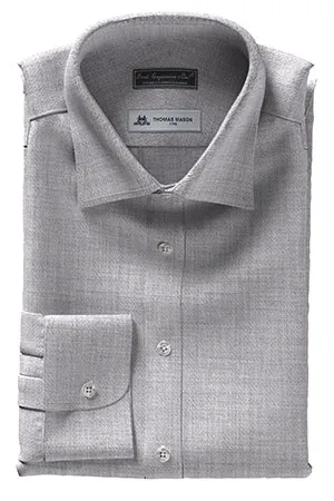 THOMAS MASON FLANNEL グレイ ツイル(PN-Y96768)