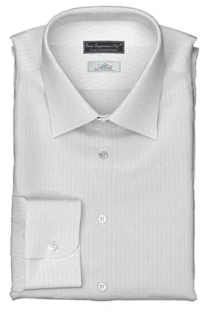 ALBINI WHITE DOBBY GROUP STRIPE(PN-Y87992)