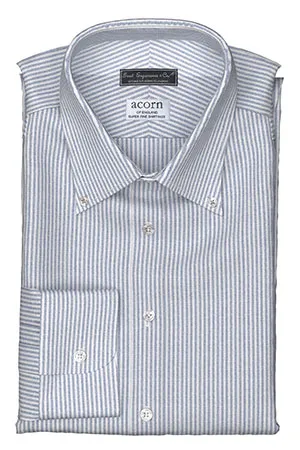 ACORN ネイビー ストライプ  オックスフォード(PN-SW100336)