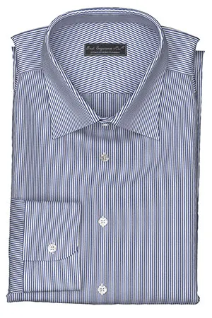 Wrinkle Free ネービー ストライプ(TY100879)