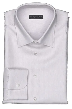 WRINKLE FREE TC グレー ヘアラインストライプ(Y100977)