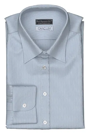 CANCLINI ネイビー ヘアライン ストライプ(Y101618)