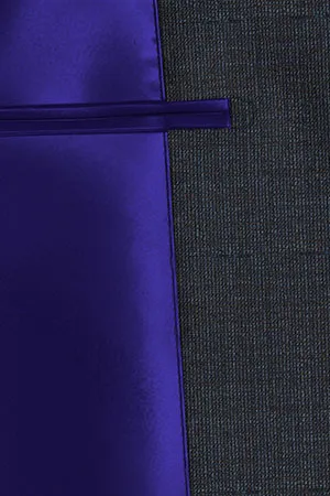 TAILORED WOOL ネイビー×ブルーウインドペン(MK102866)