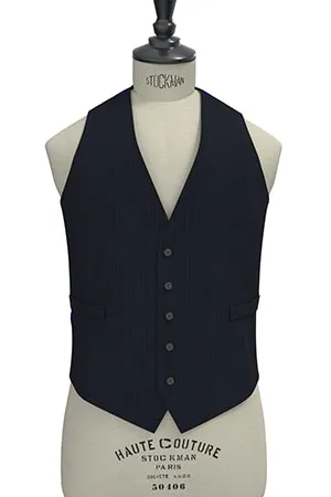 TAILORED WOOL ネイビーシャドーストライプ(MK102853)