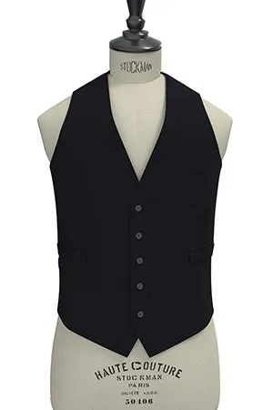 TAILORED WOOL ネイビー無地(MK102848)