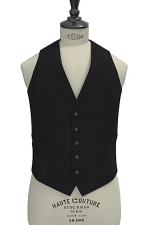 TAILORED WOOL チャコールグレー無地(MK102846)