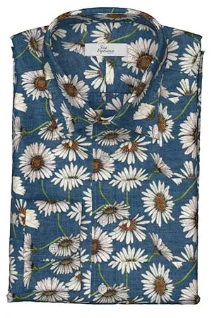 TEXTA リネン　フラワープリント(Y102981)