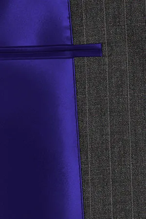 REDA MOHAIR Super150s グレーピンストライプ(103051)