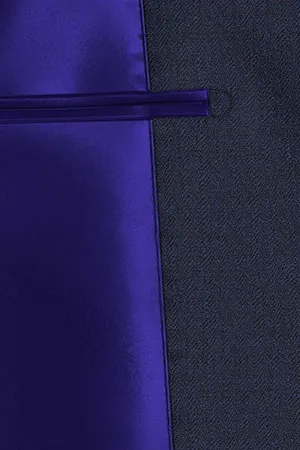 CHARLES CLAYTON ネイビー小紋柄(103091)