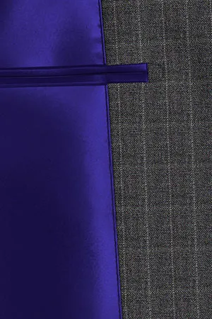 CANOICO Super120s グレーピンストライプ(103122)