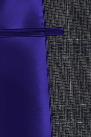 BASIC Super100s グレー 格子(103137)