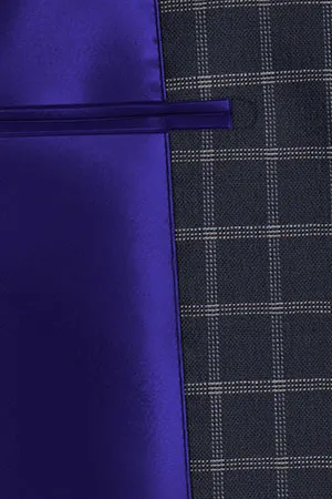 BASIC ネイビー格子(103139)