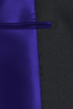 BRIGHT WOOL STRECH ネイビー無地(103164)