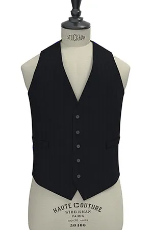 COMERO STRECH Super100s ネイビーシャドーストライプ(103087)