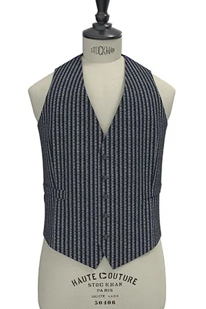 SUBALPINO STRECH ネイビーサッカー(103105)