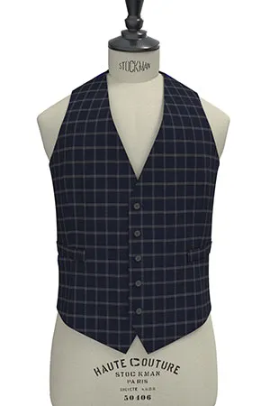 BASIC ネイビー格子(103139)