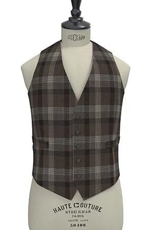 BASIC STRECH ブラウン格子(103155)