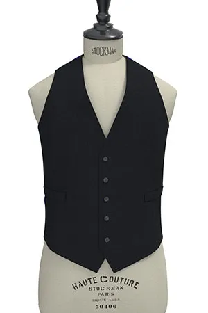 BRIGHT WOOL STRECH ネイビー無地(103164)