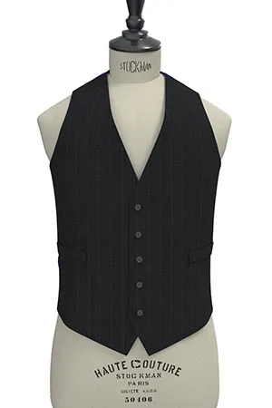 BASIC STRECH チャコールグレーストライプ(103186)