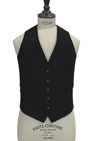 BASIC STRECH ダークネイビーストライプ(103190)