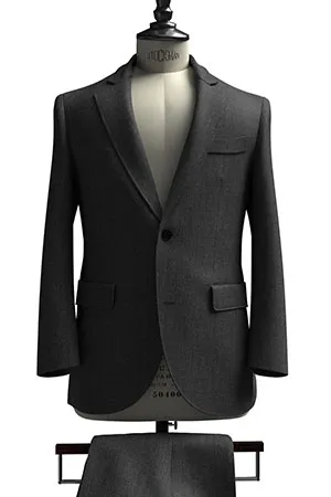 CANONICO Super110s グレー無地(103239)