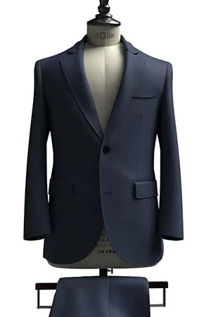 CANONICO MOHAIR ブライトネイビー無地(103246)