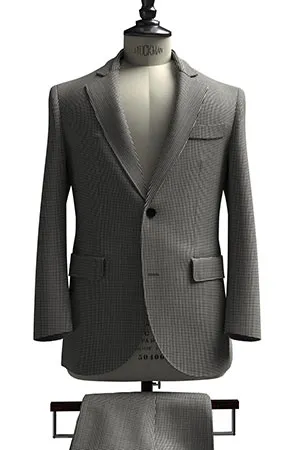 CANONICO Super110s 千鳥格子(103269)