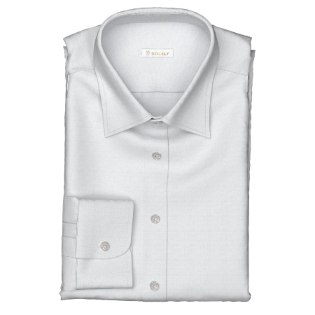 THOMAS MASON FLANNEL カシミヤ混ライトグレーツイル(Y103571)