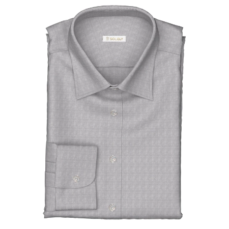 THOMAS MASON FLANNEL カシミヤ混グレーメランジツイル(Y103573)