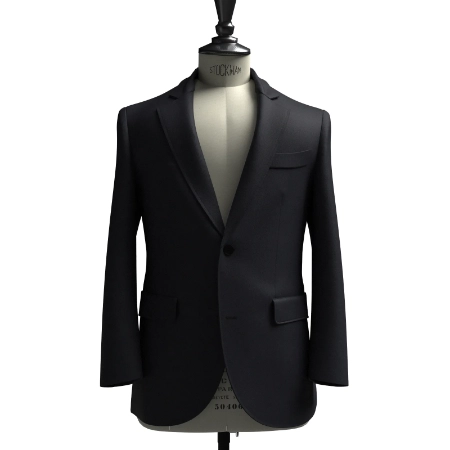 PREMIUM WOOL SAXONY ネイビーツイル(MK103644)