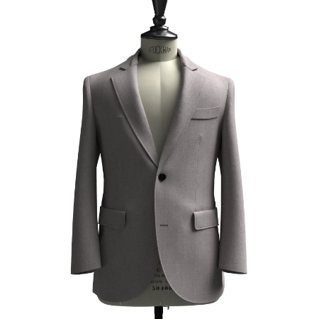 PREMIUM WOOL SAXONY グレーベージュツイル(MK103648)
