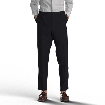 PREMIUM WOOL SAXONY ネイビーツイル(MK103644)