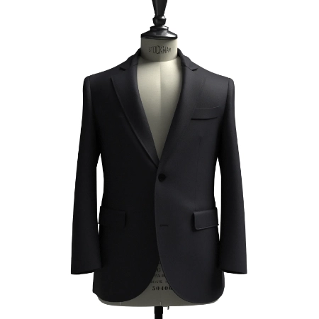 LORO PIANA ブラックストレッチツイル(AK103758)