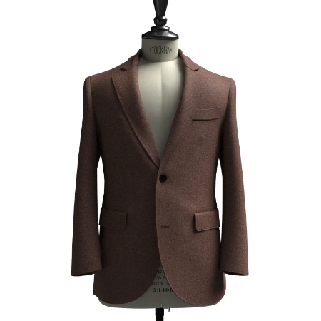 ESSENTIAL TWEED ブラウンヘリンボーン(AK103905)