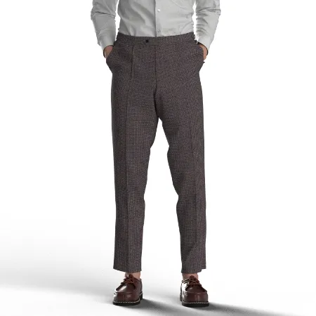 MARLING&EVANS TWEED ブラウンレッド ガンクラブ(AK103765)