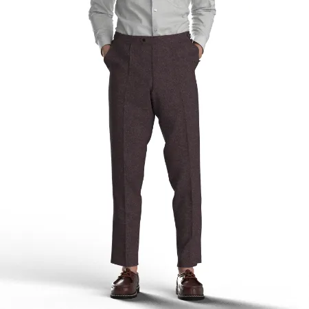 MARZOTTO TWEEDブラウンホームスパン(AK103801)