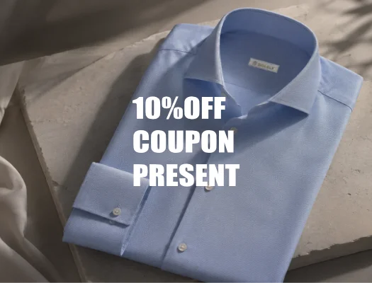 オーダーシャツ10%OFF。こだわりのオプションまで、すべて10%OFFで。