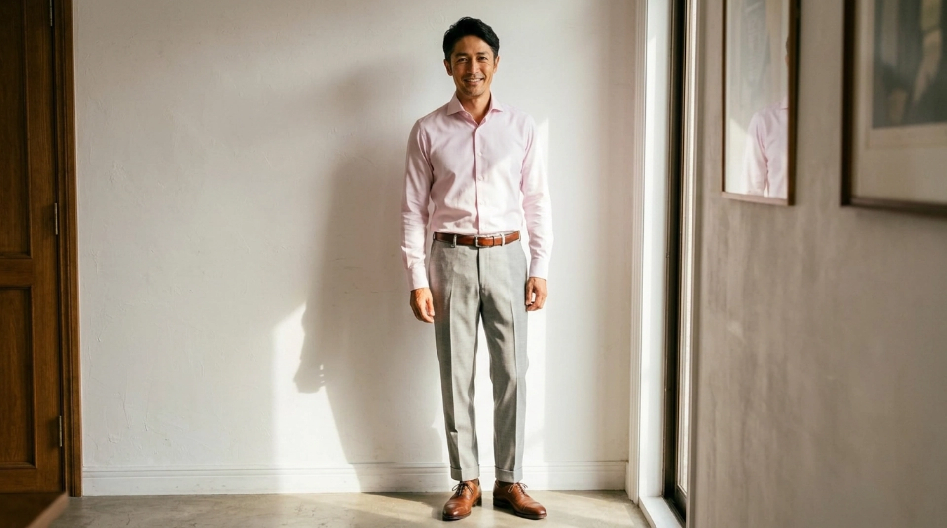 120双糸シャツ、秋の装いに艶を。