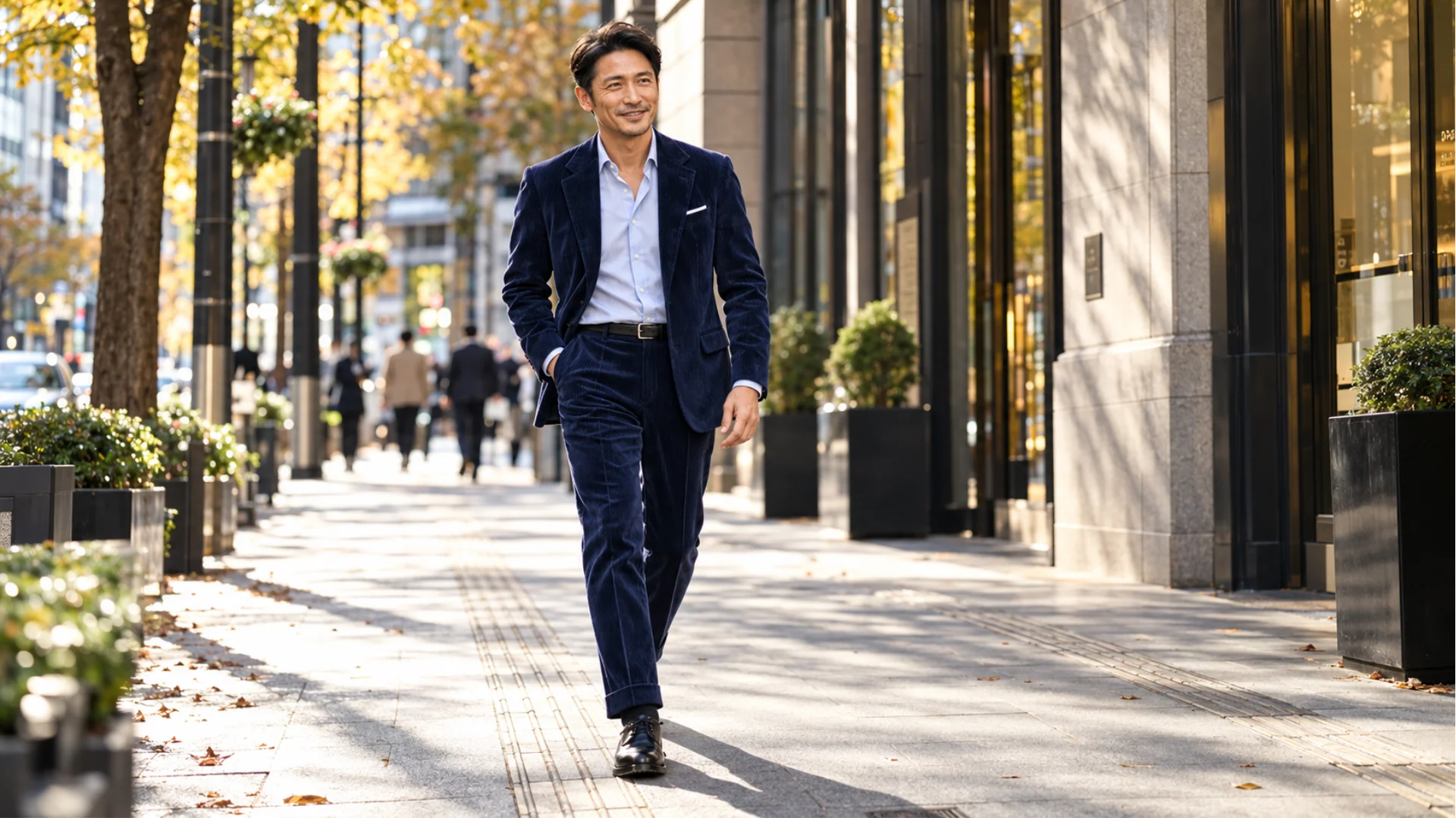 THE ELEGANCE OF CORDUROY SUITS